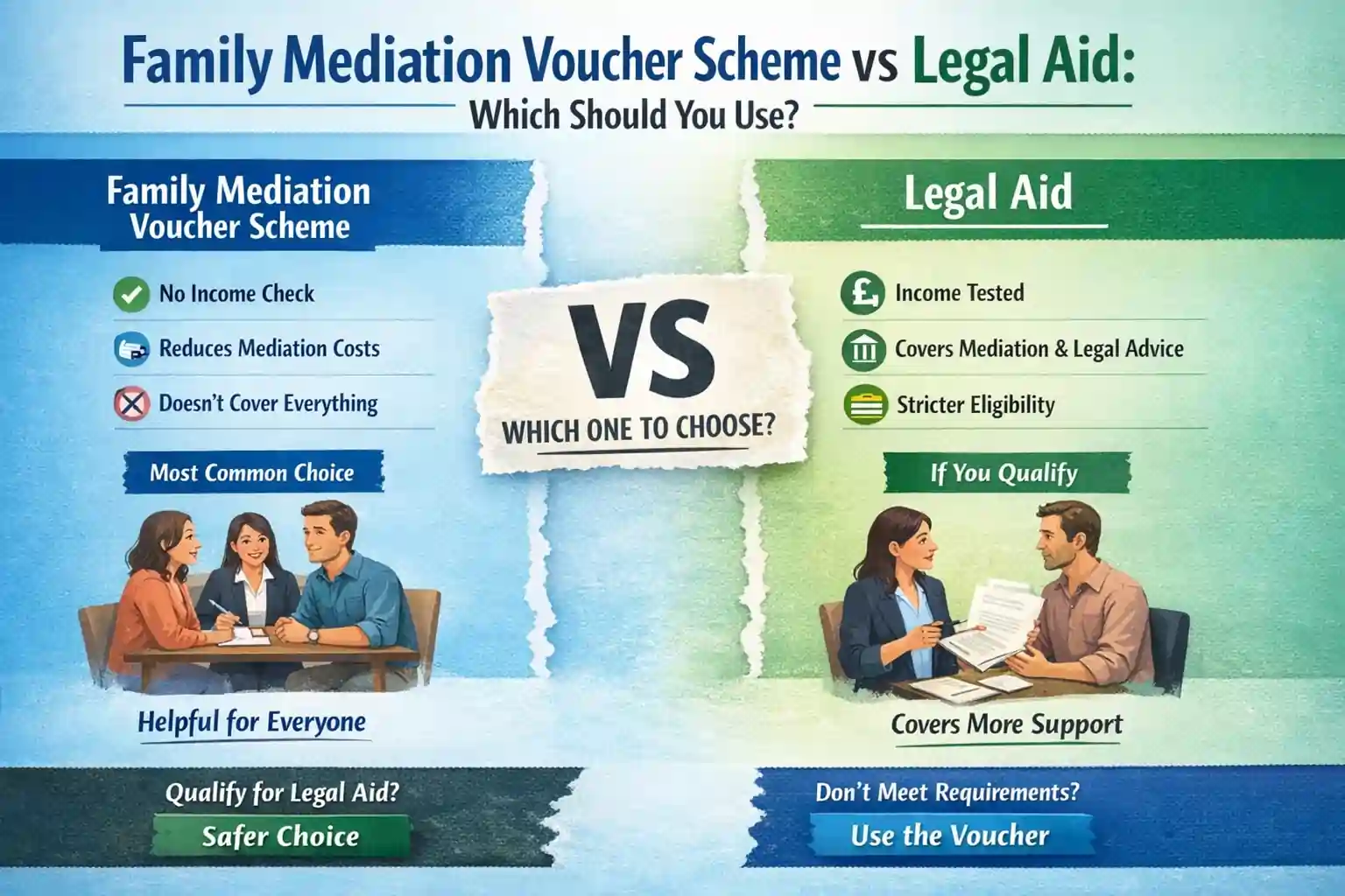 Family Mediation Voucher Scheme vs Legal Aid: Which Should You Use St Austell?