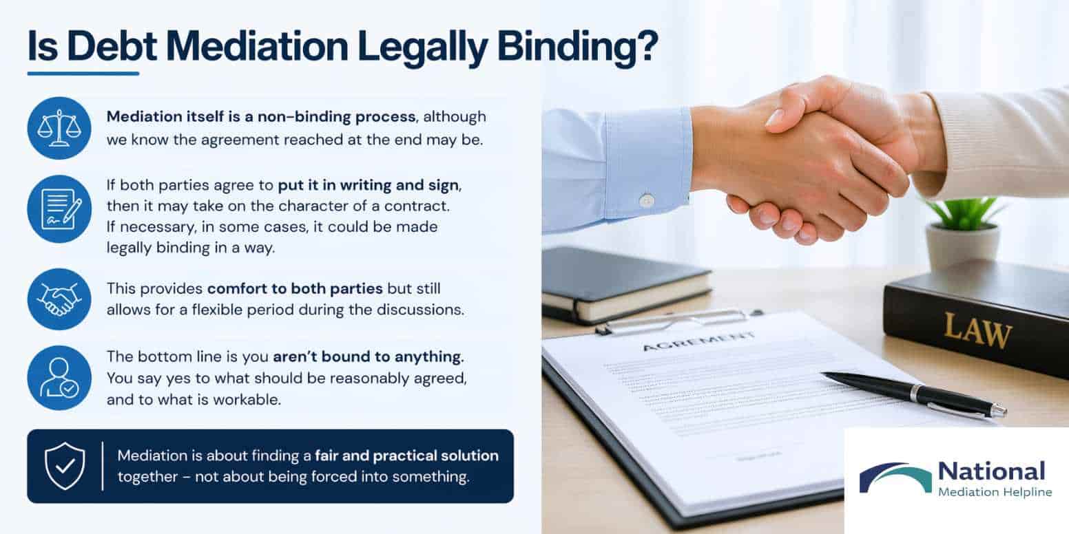 Is Debt Mediation Legally Binding St Austell